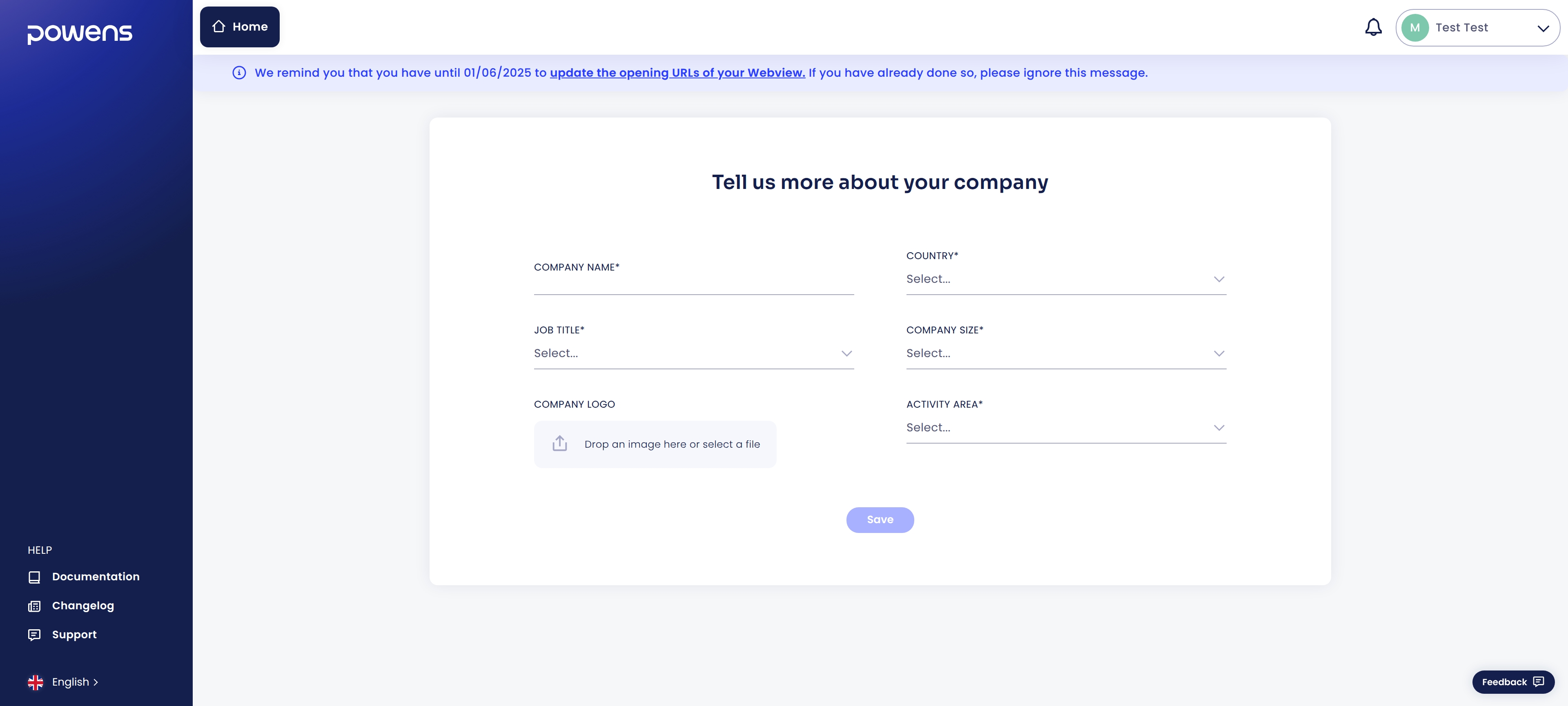 Powens company details
